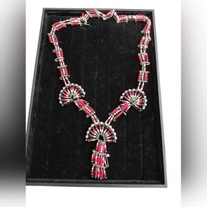 Unbelievable Safety Pin Necklace! ONLY Safety pins,red,black and Silver Pins....